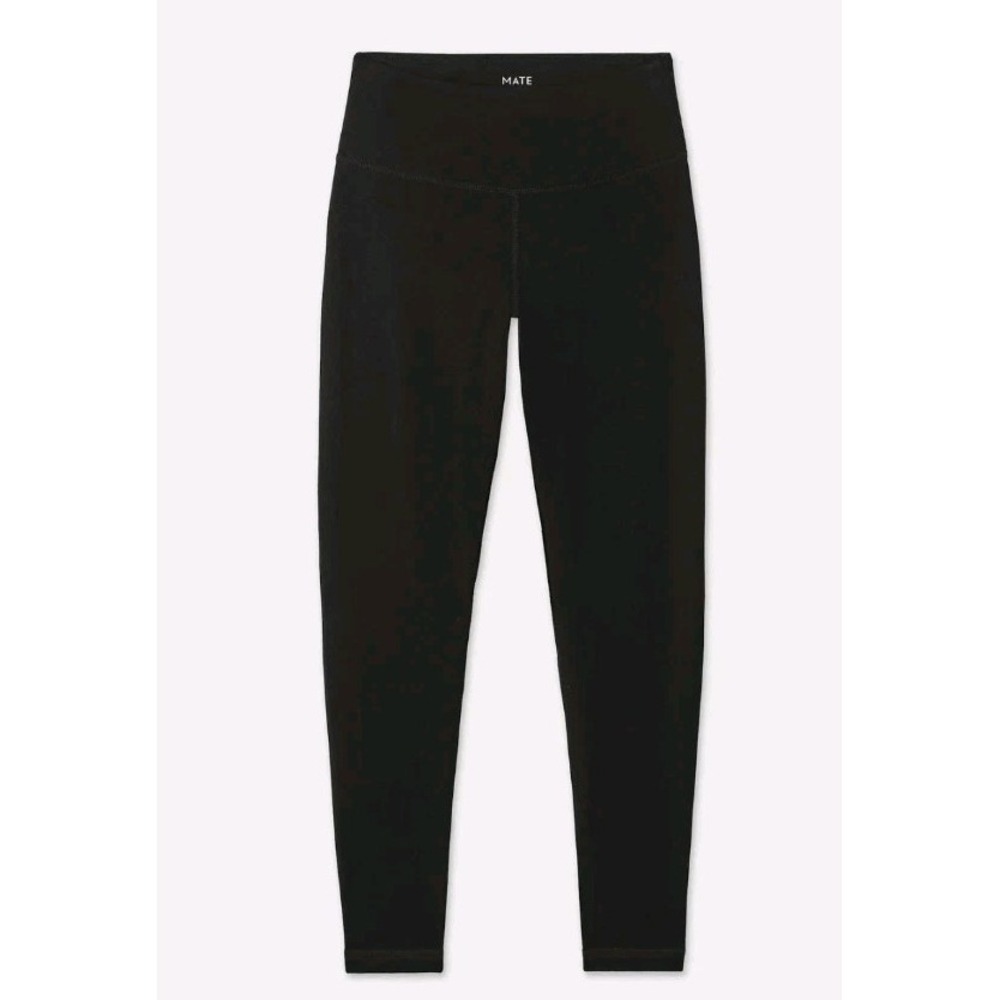 MATE the Label Organic Stretch Midi Legging Size Medium Jet Black NWT